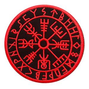Viking Compass Rune Embroidered Patch for Gears