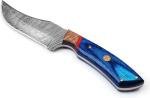 Viking Hunter Damascus Steel Hunting Knife with Sheath