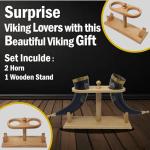 Natural OX Horn Viking Tankard Set of 2