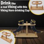 Natural OX Horn Viking Tankard Set of 2