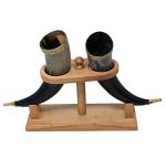 Natural OX Horn Viking Tankard Set of 2