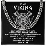 Personalized Viking Necklace: Love You to Valhalla
