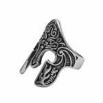 Men's Spartan Helmet Ring in Stainless Steel