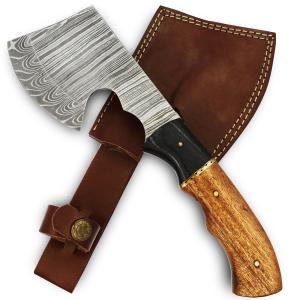 Viking Hand Forged Damascus Steel Battle Axe