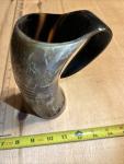 Viking Ox Horn Tankard for Ale and Beer