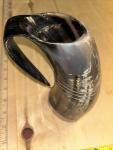 Viking Ox Horn Tankard for Ale and Beer