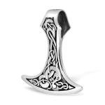 Viking Mammen Axe Sterling Silver Pendant Amulet