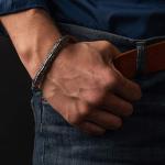 Viking Bracelet with Odin's Ravens Design