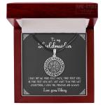 Viking Shield-Maiden Vegvisir Pendant Necklace