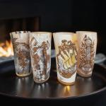 Engraved Viking Horn Cups Set – Odin & Thor Designs