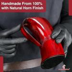 Mabon Red Stained Horn Tankard - 22-26 oz