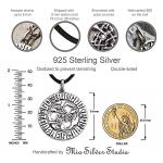 Wolfs Pack Norse Runes Circle Pendant Necklace