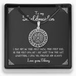 Viking Shield-Maiden Vegvisir Pendant Necklace