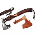 Hand Forged Viking Axe with Ash Wood Handle