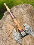 Double Headed Berserker Axe for Viking Warriors