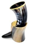 Viking Drinking Horn with Stand – 16 oz Cup