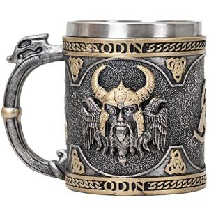 Odin Dragon Handle Viking Mug for Beer & Coffee
