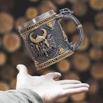 Odin Dragon Handle Viking Mug for Beer & Coffee