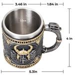 Odin Dragon Handle Viking Mug for Beer & Coffee