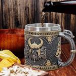 Odin Dragon Handle Viking Mug for Beer & Coffee