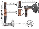 19-Inch Viking Axe with Leather Sheath