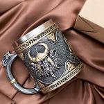 Odin Dragon Handle Viking Mug for Beer & Coffee