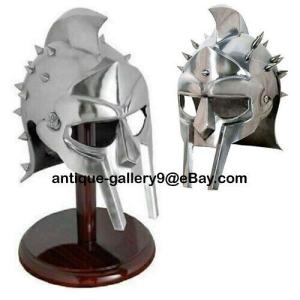 Viking-Style Gladiator Helmet with Display Stand