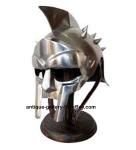 Viking-Style Gladiator Helmet with Display Stand