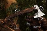 Hand Forged Viking Axe with Ash Wood Handle