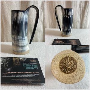 Authentic Viking Drinking Horn Mug - 100% Norse