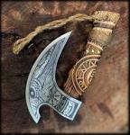 Viking Axe Pizza Cutter with Engraved Steel Blade