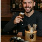 Viking Drinking Horn and Stand for Mead and Ale