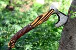 Hand Forged Viking Axe with Ash Wood Handle
