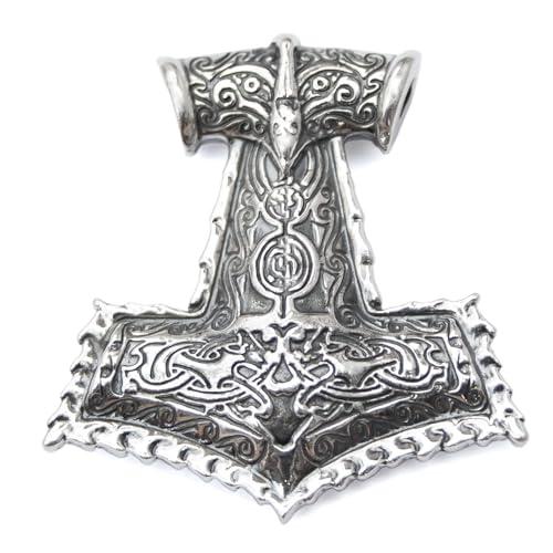 Thor's Hammer Mjolnir Necklace in Sterling Silver