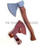 Personalized Damascus Steel Viking Bearded Camping Axe