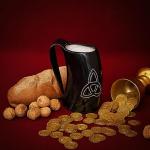 Viking Drinking Horn Mug with Leather Holster