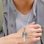 Celtic Axe Sword Viking Cross Pendant 20" Necklace