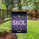 Minnesota Vikings Skol Double-Sided Garden Flag