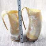Viking Style 2 Horn Mug Tankard