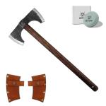 WICING 23.6" Double Bit Splitting Axe with Sheath