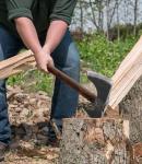 WICING 23.6" Double Bit Splitting Axe with Sheath