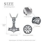 Thor's Hammer Necklace in Sterling Silver for All