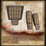 Men's Viking Shoulder Armor Set with Leather Accessories