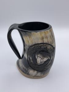 Viking Ox Horn Beer and Mead Tankard