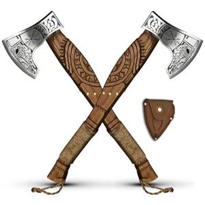 Viking Bearded Axes with Ash Wood Shafts