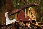 Hand Forged Viking Axe with Ash Wood Handle