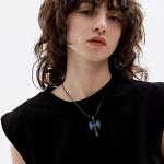 Men's Viking Double-Headed Axe Necklace in Silver