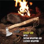 Viking Axe and Knife Set with Leather Sheaths