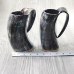 Viking Horn Mugs - 2 Pack Medieval Tankard