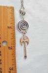 Viking Silver Axe Necklace Pendant Charm